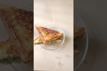 healthy spinach cheese sandwich easy and quick#healthyfood #sandwich #healthybreakfast #easyrecipe