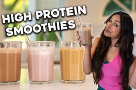 3 High Protein Smoothies Over 40G Protein Each!