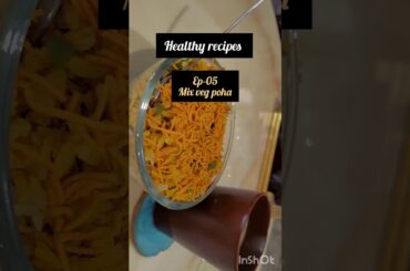 Veggie Poha | Healthy Breakfast Recipe #breakfast #poha #veggies #cooking #viral #ytshorts #foodie