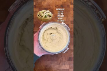 Low Calorie Pistachio Protein Ice Cream