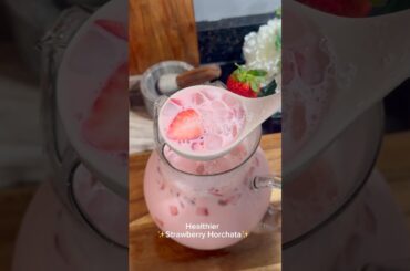 Healthier Strawberry Horchata