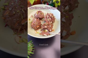 No Sugar ,No Cream Healthy Chocolate Ice-cream Recipe #shorts