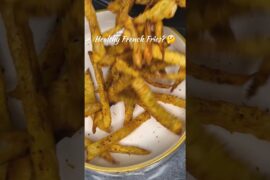 Less Oil Air Fryer French Fries | Healthy Snack | Crispy Low calorie Snack | Dieting #shorts #fries
