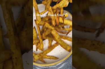 Less Oil Air Fryer French Fries | Healthy Snack | Crispy Low calorie Snack | Dieting #shorts #fries