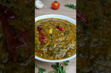 Methi Bathua Lahsuni Recipe | Healthy Winter Saag New #shorts #food #methi #lahsun #bathua #saag