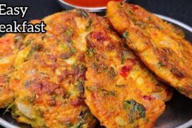 Stop Eating Junk Food | Try This  Less Oil Instant Veg Breakfast Recipe | Easy & Tasty Nashta