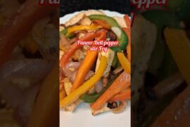 Quick and healthy Paneer Bell peppers stir fry Recipe | Vegetable stir fry | Paneer stir fry #shorts