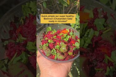 Quick 10-Minute Recipe | Weight Loss Friendly Beetroot Sabji  #beetroot #cooking  @yogitasharma-13