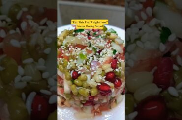 Healthy Green Moong Sprouts Salad Recipe | High Protein Weight Loss Salad | PCOS Friendly Diet