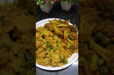 Healthy morning Breakfast  | Upma, Broccoli Green Peas Masala, Tea & dry Fruits  #food #odia #short