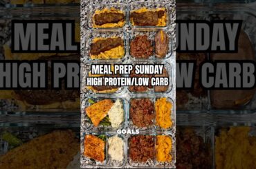 Meal Prep Sunday. High Protein Low Carb #mealprep #highprotein #fatloss #lowcarb