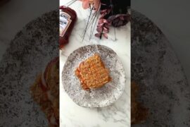 Crispy High Protein Veggie Panini (Healthy Bread-Free Lunch for Beginners)#breakfast #sandwich #fit