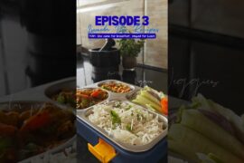 matar paneer and jeera rice for lunch box #shorts #lunchbox