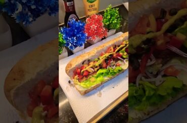 Healthy Full Veggie loaded Subway Sandwich | Veggies Healthy #vegetablesandwich #shorts #trending