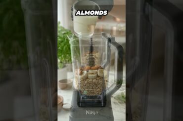 Banana Almond Oat Energy Drink | Creamy 4-Ingredient Breakfast Smoothie