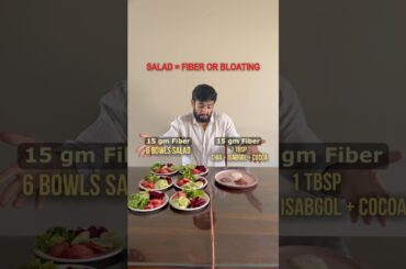 Salad = Fiber or Bloating #food #nutrition #health #fitness