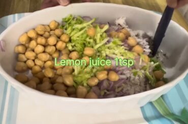 Healthy salads | chick pees ,Raw mango coconut salad recipe