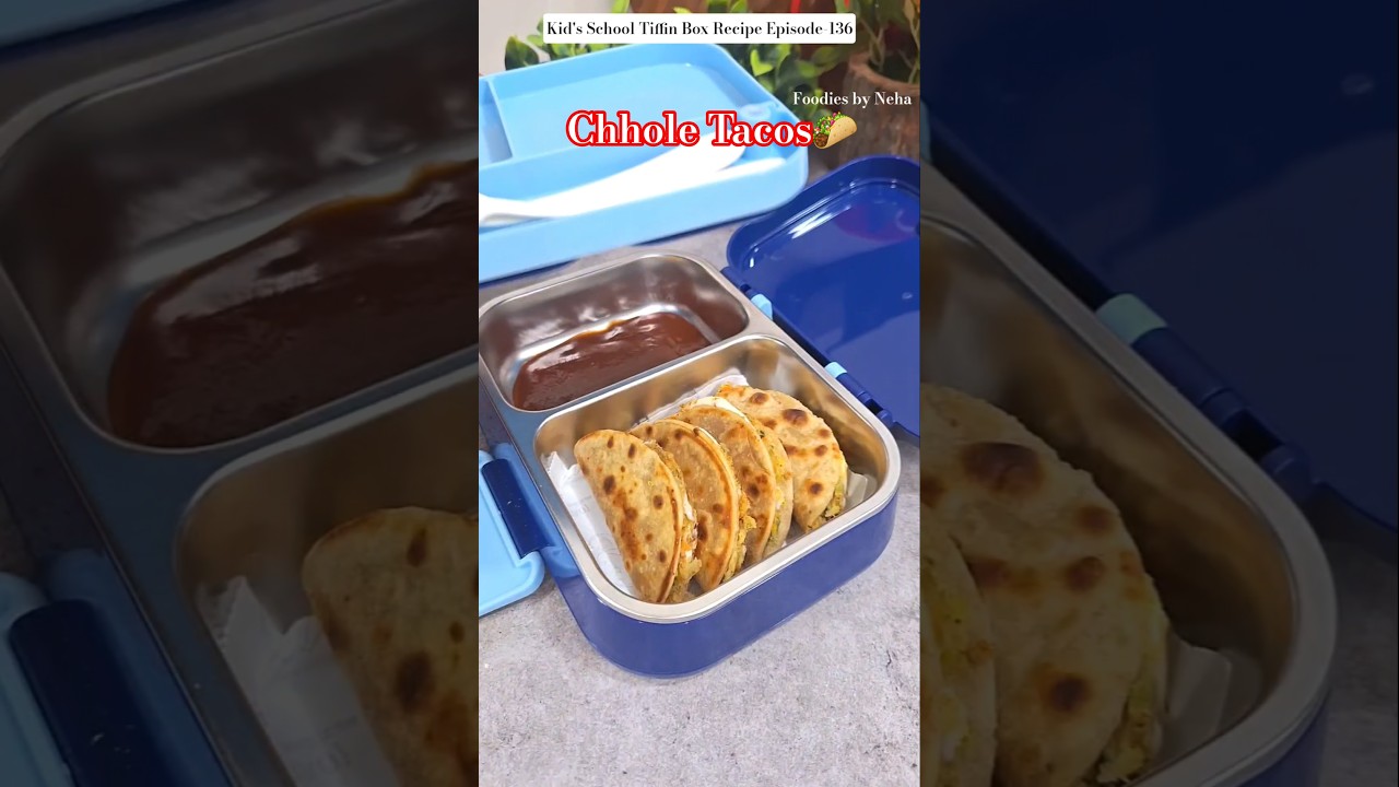 Healthy Chhole Tacos For Kid’s Tiffin Box #youtubeshorts #tacos #tiffinrecipe @NiyoToys Healthy Chhole Tacos For Kid's Tiffin Box #youtubeshorts #tacos #tiffinrecipe @NiyoToys