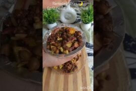 Ramadan Special Healthy Black Chana Chaat Recipe Easy Evening Snack #shorts #recipe #viral #cooking