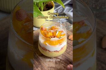 Mango season is here| Mango Chia pudding | Healthy breakfast recipes | Healthy recipes #recipe