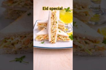 Easy Cold Sandwich Recipe | Perfect eid day Snack#breakfast #food #breakfastsandwich #eggrecipe