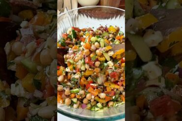 Viral Dense Bean Salad | Eating Bird Food #beans #beansalad #highfiberfoods #highprotein
