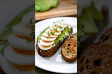 Simple Breakfast Toast | High protein easy make #foodie #recipe #viralshorts #toast