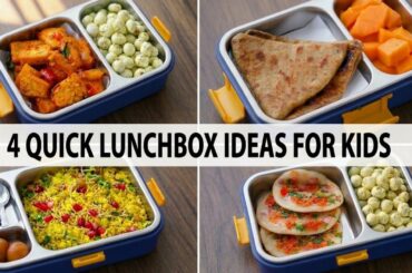 4 Easy Kids Lunchbox Recipes | Kanda Poha, Namkeen Paratha & More | Healthy School Tiffin Ideas