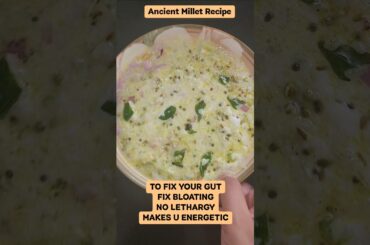 Easy Healthy Breakfast recipe with millets #shorts #youtubeshorts #milletrecipes