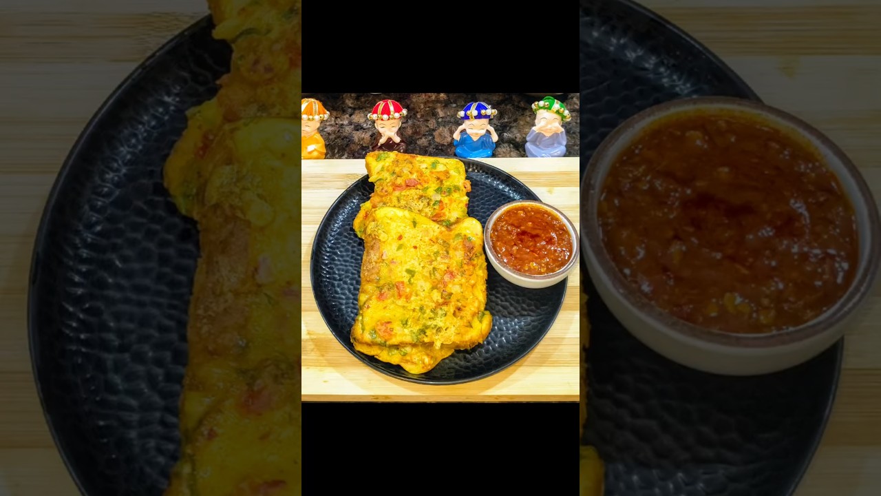 Spicy Besan Toast |Healthy Breakfast Recipe#shorts#viral #recipe #breakfast #trending Spicy Besan Toast |Healthy Breakfast Recipe#shorts#viral #recipe #breakfast #trending