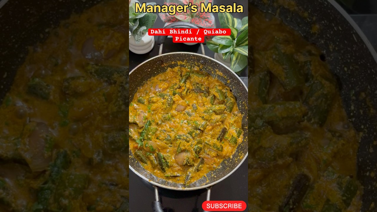 Dahi Bhindi / Quiabo Picante #managersmasala #recipe #cooking #ytshorts #chef #homemade #easyrecipe Dahi Bhindi / Quiabo Picante #managersmasala #recipe #cooking #ytshorts #chef #homemade #easyrecipe