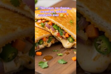 Mumbai Street Style Spicy Hung Curd Sandwich | No Mayonnaise No cheese Eateries Crush #diet #shorts