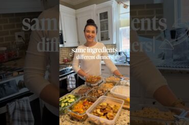 Same ingredients, 4 different dinners! #mealprep #cooking #healthyrecipes