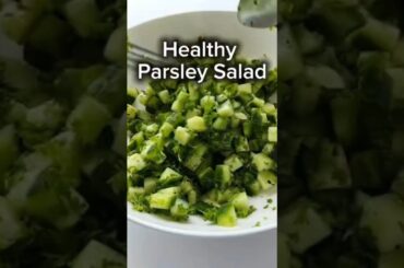 Parsley Cucumber Salad | Fresh & Healthy Salad Recipe