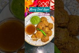 Mung Daal Ke Appe | High Protein and Easy Appe Recipe | Weight loss Friendly Breakfast #moongdal