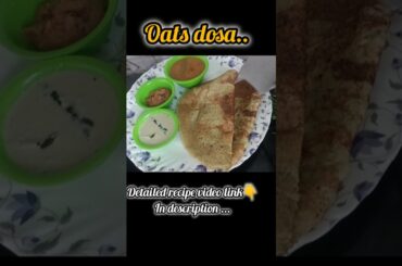 oats dosa #shorts #shortsfeed #fitness #ytshorts #youtubeshorts #youtube #trending #trendingshorts