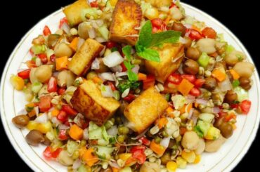 Healthy Sprouts Salad Recipe For Weight Loss | Easy Mixed Sprouts Salad | Salad Recipe | Salad |