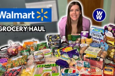 HUGE Healthy WALMART Grocery Haul | WeightWatchers Points | Healthy Meal Ideas For Weight Loss