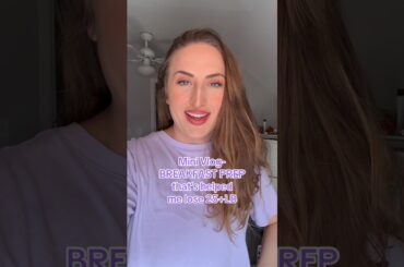 Healthy breakfast prep for weightloss VLOG edition #breakfastmealprep #healthy