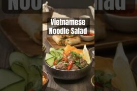 Vietnamese Noodle Salad with Meatballs | Fresh, Sweet & Sour Dressing Recipe