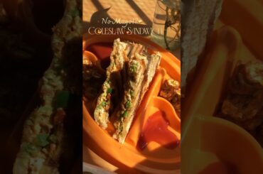 Paneer Chilli Coleslaw Sandwich | Healthy No Mayo Sandwich Recipe #shorts