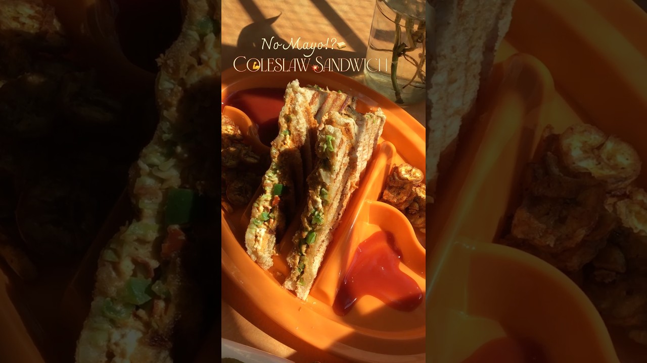 Paneer Chilli Coleslaw Sandwich | Healthy No Mayo Sandwich Recipe #shorts Paneer Chilli Coleslaw Sandwich | Healthy No Mayo Sandwich Recipe #shorts