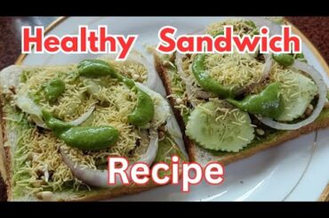 How to Make Sprout Sandwich | Healthy Breakfast Sandwich | Easy Recipe