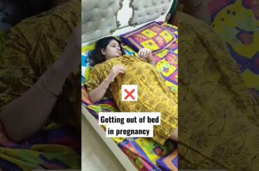 Getting out of bed in Pregnancy The right way #pregnancytips  #shorts
