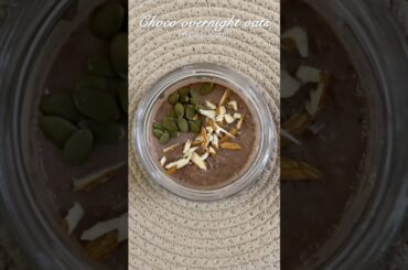 5 mins healthy breakfast recipe | choco overnight oats | #shorts #youtubeshorts #tamilshorts #viral