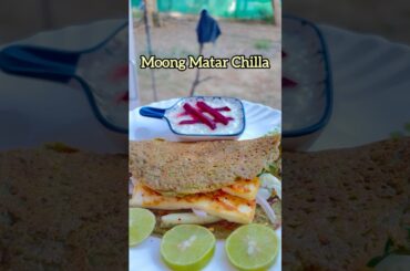 Moong Matar Chiila #Breakfast for #weightloss #healthy #viral #recipe #protein #easy #delicious