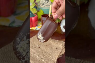 Homemade Magnum Ice cream~ healthy & guilt free #food #easyrecipe #summer #icecream #summertime