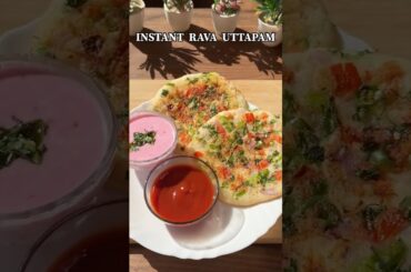 Instant Rava Uttapam Recipe/Healthy Breakfast Recipe #shortsfeed #shorts #viral #ravauttapamrecipe
