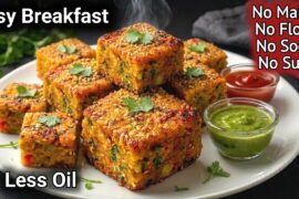 Stop Eating Oily Food! Try This No Maida No Flour Healthy Breakfast Recipe | Kids Lunch Box Recipes