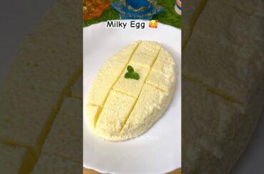 Super Soft Steamed Milk Egg | Easy 3 Ingredient Recipe #shorts #egg #food #recipe #viral #trending